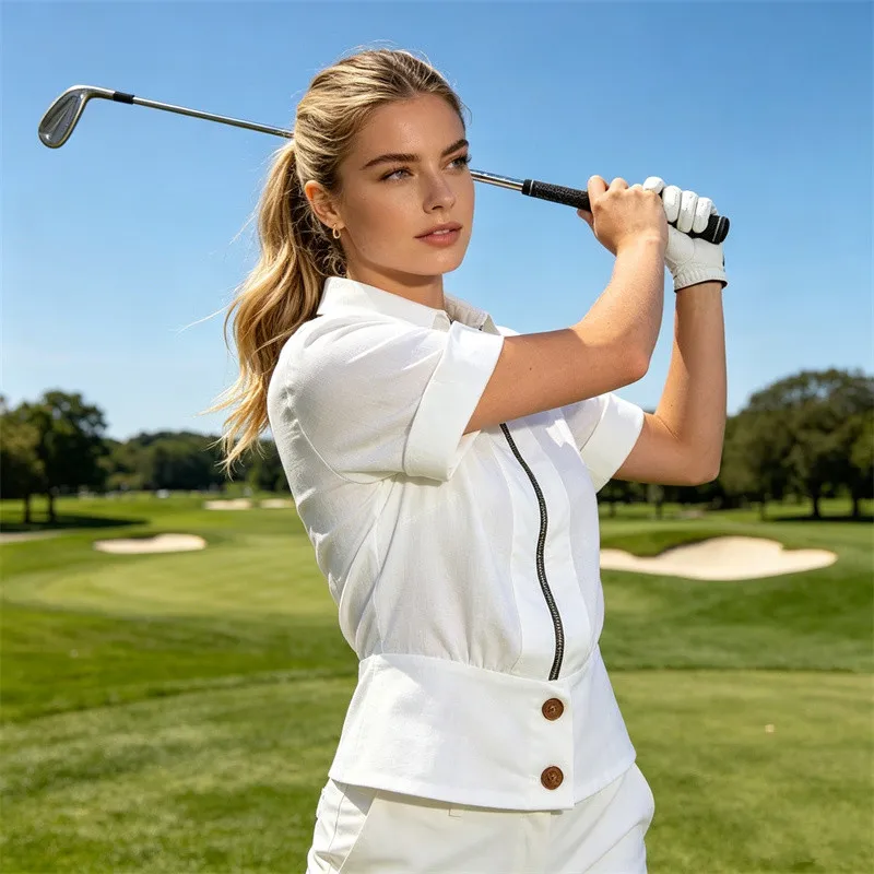夏ゴルフウェア女性 2026 高品質ゴルフ半袖ファッション自 - Golf Equipment Women のレビューと価格